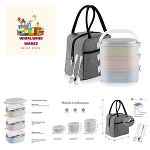 Bento Box Adult Lunch Box, Lunch Box for Men Women with Insulated Lunch Bag, ... - Picture 1 of 7