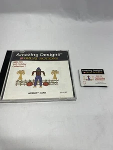Amazing Designs Embroidery Card - Fall/Holiday Collection 1 BMC-105 Great Notio - Picture 1 of 2