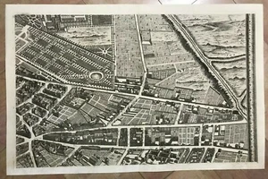 PARIS 1739 PLAN DE TURGOT & BRETEZ GROSSER ANTIKER PLAN NUMMER 12 -1.AUFLAGE - Bild 1 von 7