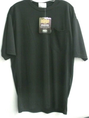Key Workwear 821 Short Sleeve Performance Pocket T,  Polyester Pocket T Shirt BK - Image 1 of 2