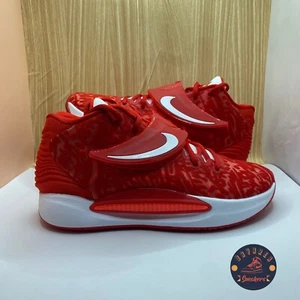 Nike KD 14 TB University Red White Basketball DM5040-603 US Men Sz 7, Womens 8.5 - Picture 1 of 6