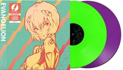 Evangelion Finally Soundtrack Neon Genesis Purple/Green UNIT-01 Variant NEW - Image 1 of 4
