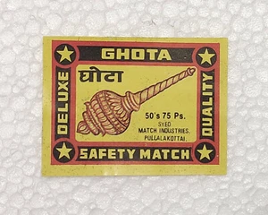 Vintage Original Deluxe Ghota Safety Match Quality Lables Collections - Imagen 1 de 4