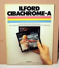 ILFORD CIBACHROME-A book, manual, slide Processing