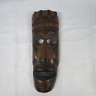 Vintage Hand Carved Wood 11? African Tribal Style Mask Wood Art
