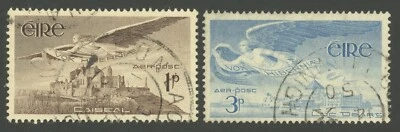 Correo aéreo de Irlanda - Angel Victor - SC# C1-C2, SG# 140-141 usado Foto 1 de 2