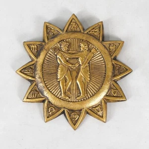 Vintage Himmel Sonne Stern Zwillinge Sternzeichen Astrologie Schild Plakette Schild Wanddeko - Bild 1 von 8