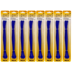 160 pcs 8" Blue Nylon Plastic Zip Trim Wrap Cable Ties Wire Self Lock - Picture 1 of 1