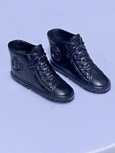 Modern Barbie Black High Top Sneakers Shoes - Picture 1 of 2