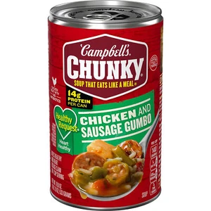 Campbell's Chunky Soup, Healthy Request Chicken and Sausage Gumbo, 18.8 oz Can - Picture 1 of 1