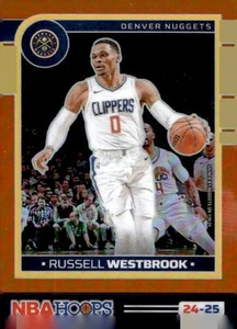 2024-25 Panini NBA Hoops Russell Westbrook Orange Prizm Premium /199 #114 Denver - Foto 1 di 2