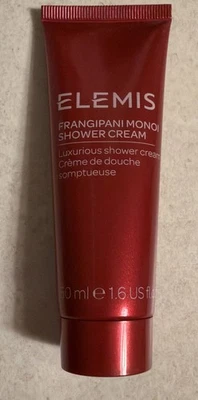 Крем для душа ELEMIS Frangipani Monoi 1,6 жидкой унции 50 мл. Дорожный размер - Изображение 1 из 2