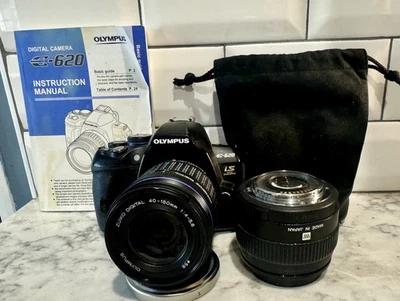 OLYMPUS E-620 Zuiko Digital 14-42mm w/ 40-150mm Lens  - Image 1 of 4