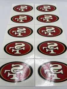 NFL San Francisco 49ers Temporary Tattoo Pack Of 10 Face Body Tattoos Football - Picture 1 of 8