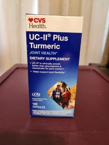 CVS Health UC-II Plus Turmeric Capsules, 120 caps Joint &Flexibility Exp 5/26 - Picture 1 of 11