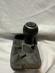 99-04 VW Jetta 5 speed manual transmission  leather shift knob and boot OEM - Picture 1 of 6