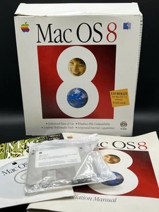 Vintage Apple Mac OS 8 Original Software Manual PC Computer Disk (Complete) - Picture 1 of 7
