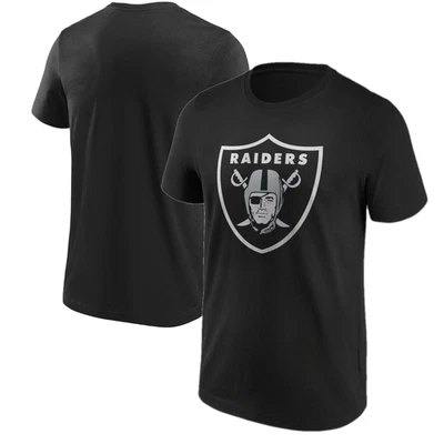 FANATICS Las Vegas Raiders T-Shirt NFL Herren Schwarz Oberteil - Neu