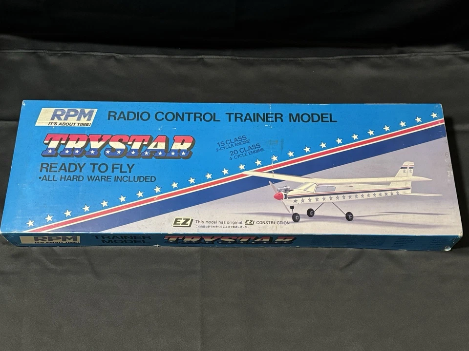 Vintage RPM EZ Trainer Plane TRYSTAR 2C-15 4C-20  Airplane  Made in Japan - Image 1 of 4