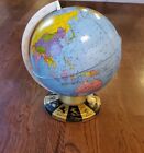 Vintage Metal Globe with Zodiac Signs  OHIO ART COMPANY . 10 inches. 1965