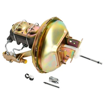 11" Power Brake Booster Master Cylinder Disc Drum Kit For 1964-72 GM A F X Body - Image 1 of 4