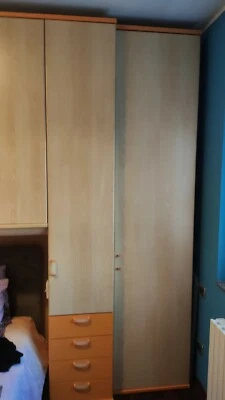 Mobile cameretta ad angolo 3,40 x 2,30 colore faggio chiaro  - Immagine 1 di 4