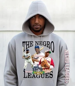 SUDADERA CON CAPUCHA DE BÉISBOL DE LA LIGA NEGRA. Grandes leyendas afroamericanas. - Imagen 1 de 2
