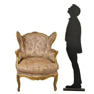 Bergère En Bois Doré De Style Louis XV, XIXème Siècle - Picture 1 of 14