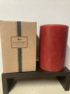 Longaberger Candle 90011 6-inch Cinnamon Clove Pillar Candle - 2002 - NEW IN BOX - Picture 1 of 7