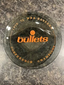 Vintage Baltimore Bullets 1970-71 NBA Eastern Conference Champs Glass Plate Dish - Bild 1 von 9