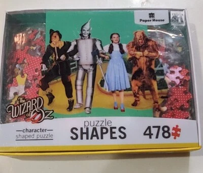 WIZARD OF OZ 478 Piece Jigsaw  Character Shapes Paper House New Gift - NEW - Image 1 of 4