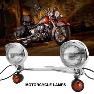 Passing Spotlight Bar Turn Signals Fit for Honda Shadow Sabre VF700 VT750 VT1100 - Picture 1 of 9