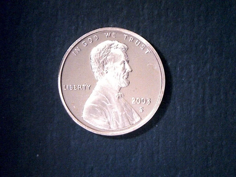 2003 S PROOF LINCOLN MEMORIAL CENT PENNY "Free Shipping" Cover