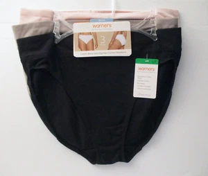 Warners HI-CUT soft stretch-cotton blend HI WAIST panties 3-Pack size 7/L - Picture 1 of 4