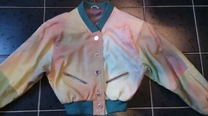 Lederjacke BUNT Nappaleder kurz Strickbündchen NEUWERTIG - Bild 1 von 6