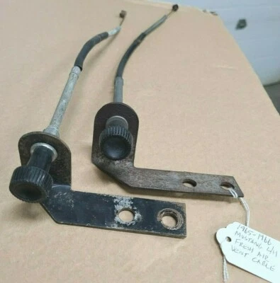1965 1966 OE FORD Mustang LH Fresh Air Vent Cable Pull Knob Dash NICE PRICE EACH - Image 1 of 4