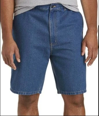 Harbor Bay Rugged Loose Fit Carpenter Denim Shorts Men's Hammer Loop MSRP $45 - Image 1 of 4