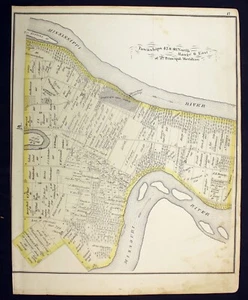 1875 Plat Map Rivers Township St. Charles County MO Portage Des Sioux - Picture 1 of 9