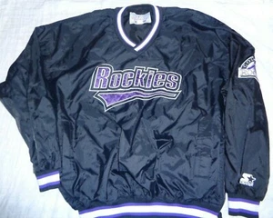 Vintage Starter Colorado Rockies MLB Pullover Windbreaker Jacket Size XXL 2XL - Picture 1 of 2