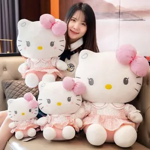 Plush Toys Cartoon Cat Dolls Soft Stuffed Animal Decoration Girl Present pillow - Picture 1 of 14