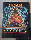 DEF LEPPARD ‘Hysteria’ European UK Tour 1988 PROGRAMME Rock Music RARE Concert 