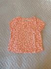 Old Navy Toddler Girls Floral Pink/White Short Sleeve Shirt, 3T, Cute!