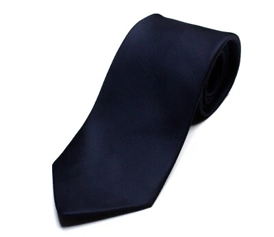 DRAKE'S London tie(DR1AAS-23692-01) 50oz Royal Twill solid tie NAVY - Image 1 of 4