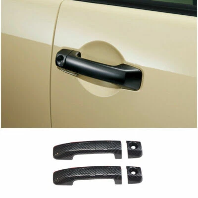 Cubierta de manija de puerta lateral exterior de fibra de carbono para Toyota FJ Cruiser 07-2014 Foto 1 de 4
