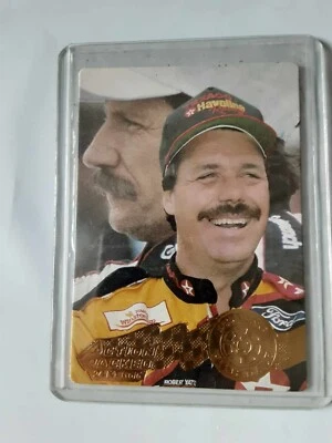 Ernie Irvan 24 kt 1995 Action Packed Preview Driving With Dale Earnhardt 3G - Image 1 of 4