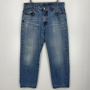 Lucky Brand Jeans Men's Size 34 Blue Brander Dungarees Vtg Y2K USA - Picture 1 of 12