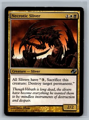Magic The Gathering Planar Chaos Necrotic Sliver #159/165 MTG TCG CCG - Image 1 of 2