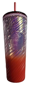 Starbucks Sunrise Whirl Cold Cup Tumbler Gradient Straw 24 oz NEW - Picture 1 of 2