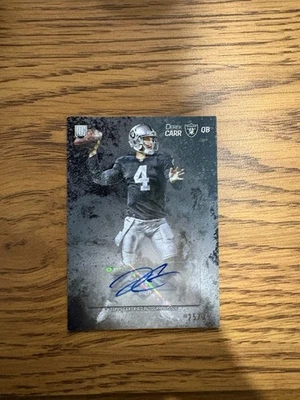 2014 Topps Fire - Derek Carr #154 RC, AUTO 25/25 - Image 1 of 4