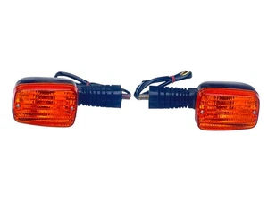 2 Front Turn Signal Indicators For SUZUKI RG 250 500 GAMMA (1986-1987) - Picture 1 of 7
